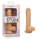 Dual Density Silicone Studs 5 Inch 12.75 cm Realistic Flexible Shaft with Suction Cup Base Ivory Dongs Realistic